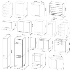 Eckküche "Fame-Line" Grün-Gold Landhaus/Goldkraft Eiche 257 X 347 Cm Ohne Arbeitsplatte Vicco 11 Eckküche "Fame-Line" Grün-Gold Landhaus/Goldkraft Eiche 257 X 347 Cm Ohne Arbeitsplatte Vicco -Vicco 20234601 m4676 03 ol