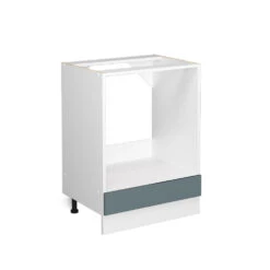 Vicco Herdumbauschrank "R-Line", Blau-Grau/Weiß, 60 Cm Ohne Arbeitsplatte