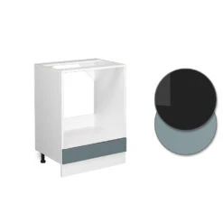 Vicco Herdumbauschrank "R-Line", Blau-Grau/Weiß, 60 Cm Ohne Arbeitsplatte -Vicco 20240103 mm7 sol w blgra 09 ol