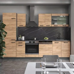 Küchenzeile "R-Line" Goldkraft Eiche/Anthrazit 300 Cm Ohne Arbeitsplatte Vicco 12 Küchenzeile "R-Line" Goldkraft Eiche/Anthrazit 300 Cm Ohne Arbeitsplatte Vicco -Vicco 20240124 m3617 04 ol