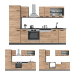 Küchenzeile "R-Line" Goldkraft Eiche/Anthrazit 300 Cm Ohne Arbeitsplatte Vicco 15 Küchenzeile "R-Line" Goldkraft Eiche/Anthrazit 300 Cm Ohne Arbeitsplatte Vicco -Vicco 20240124 m3617 07 ol