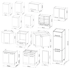 Eckküche "Fame-Line" Goldkraft Eiche/Anthrazit 227 X 287 Cm Ohne Arbeitsplatte Vicco 11 Eckküche "Fame-Line" Goldkraft Eiche/Anthrazit 227 X 287 Cm Ohne Arbeitsplatte Vicco -Vicco 20240125 m4572 03 ol