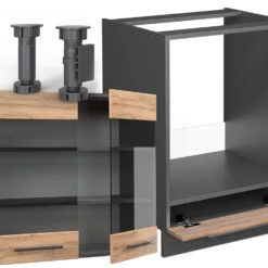 Eckküche "Fame-Line" Goldkraft Eiche/Anthrazit 227 X 287 Cm Ohne Arbeitsplatte Vicco 13 Eckküche "Fame-Line" Goldkraft Eiche/Anthrazit 227 X 287 Cm Ohne Arbeitsplatte Vicco -Vicco 20240125 m4572 05 ol