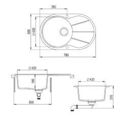 Spülbecken Beton 78 X 50 Cm Rund Mit Trockenplatz Bergström 11 Spülbecken Beton 78 X 50 Cm Rund Mit Trockenplatz Bergström -Vicco bs134 03 ol