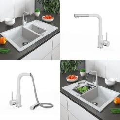 Küchenarmatur , Weiß, 26.9 X Cm, Bergström -Vicco bs145 08 ol