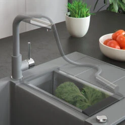 Küchenarmatur , Grau, 26.9 X Cm, Bergström -Vicco bs146 05 ol