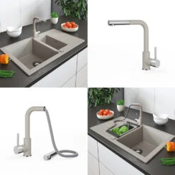 Küchenarmatur , Beige, 26.9 X Cm, Bergström -Vicco bs147 08 ol