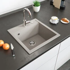 Spülbecken "Tesa" Beige 50 X 49 Cm Bergström -Vicco bs152 04 ol