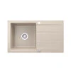 Spülbecken Beige 75 X 43 Cm Mit Trockenplatz Bergström -Vicco bs165 01 ol