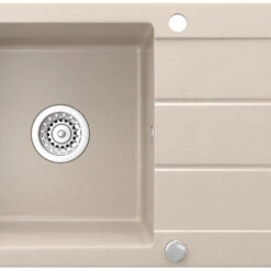 Spülbecken Beige 75 X 43 Cm Mit Trockenplatz Bergström 15 Spülbecken Beige 75 X 43 Cm Mit Trockenplatz Bergström -Vicco bs165 06 ol