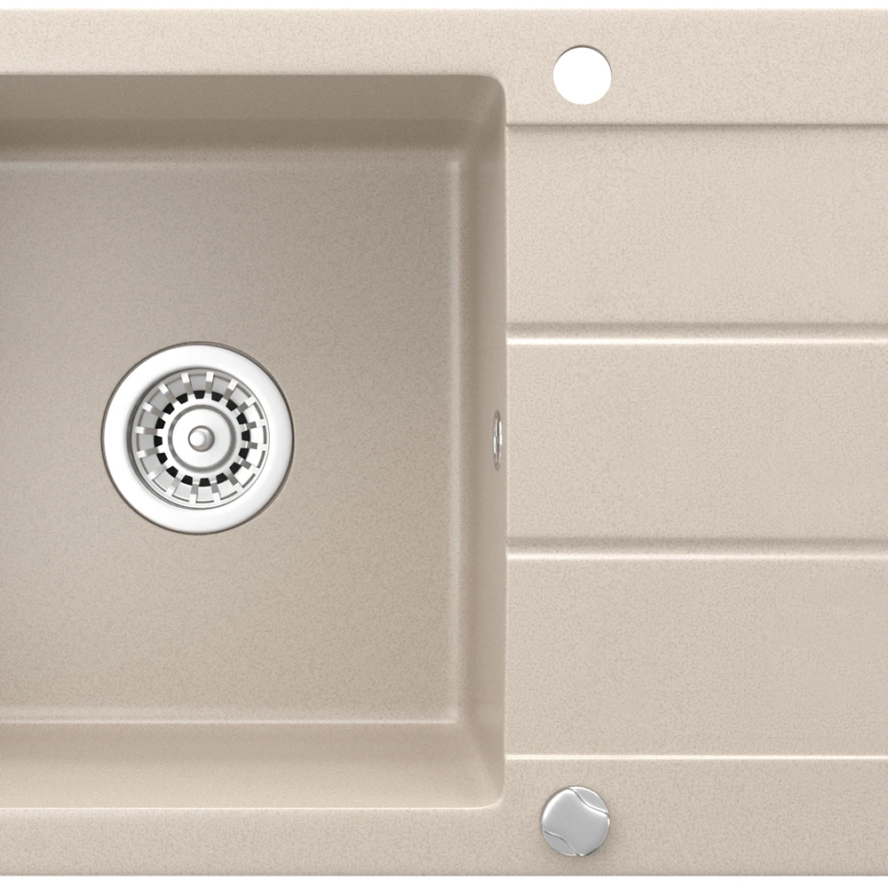 Spülbecken Beige 75 X 43 Cm Mit Trockenplatz Bergström 8 Spülbecken Beige 75 X 43 Cm Mit Trockenplatz Bergström – Bild 6