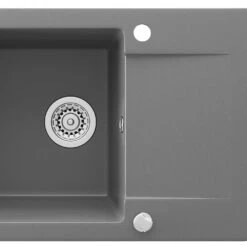 Spülbecken Grau 59 X 50 Cm Mit Trockenplatz Bergström -Vicco bs170 06 ol