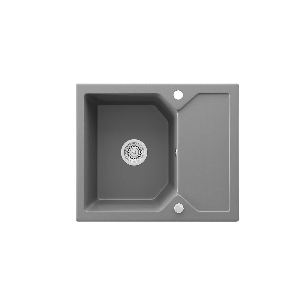 Spülbecken "ROX" Grau 59 X 50 Cm Mit Trockenplatz Bergström 3 Spülbecken "ROX" Grau 59 X 50 Cm Mit Trockenplatz Bergström
