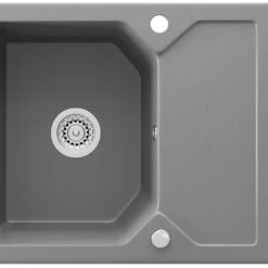Spülbecken "ROX" Grau 59 X 50 Cm Mit Trockenplatz Bergström 14 Spülbecken "ROX" Grau 59 X 50 Cm Mit Trockenplatz Bergström -Vicco bs180 06 ol