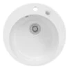 Spülbecken "Valencia" Weiß 50.5 X 51 Cm Rund Bergström -Vicco bs187 01 ol