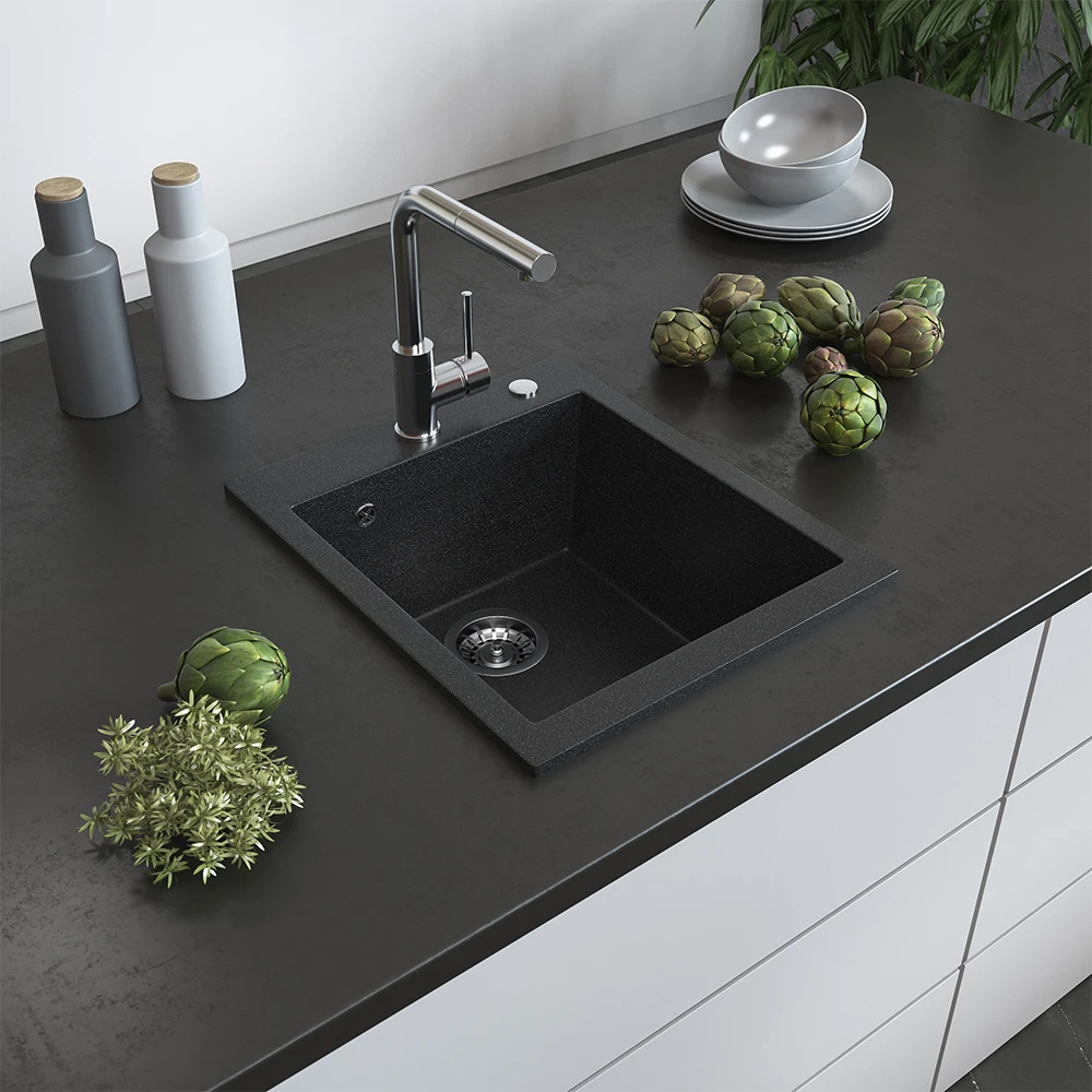 Spülbecken "M8" Schwarz 19.5 X 50 Cm Bergström 6 Spülbecken "M8" Schwarz 19.5 X 50 Cm Bergström – Bild 4