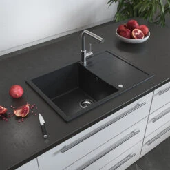 Bergström Spülbecken "M161", Schwarz, 21.8 X 75 Cm -Vicco bs196 04 ol