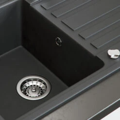 Spülbecken 77 X 46 Cm Schwarz Bergström -Vicco bs200 05 ol