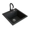 Spülbecken 49 X 50 Cm Schwarz Bergström