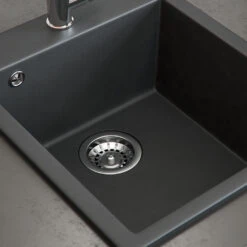 Spülbecken "Venice" Schwarz 43 X 50 Cm Bergström -Vicco bs85 05 ol