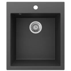 Spülbecken "Venice" Schwarz 43 X 50 Cm Bergström -Vicco bs85 06 ol