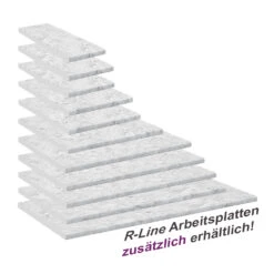 Küchenarbeitsplatte "R-Line" Marmor Weiß 100 Cm Vicco 9 Küchenarbeitsplatte "R-Line" Marmor Weiß 100 Cm Vicco -Vicco m006 ap mw 04 ol