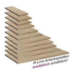 Küchenarbeitsplatte "R-Line" 97 Cm Eiche Vicco 9 Küchenarbeitsplatte "R-Line" 97 Cm Eiche Vicco -Vicco m033 ap gk 04 ol