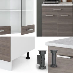 Singleküche "R-Line" Edelgrau/Weiß 140 Cm Mit Arbeitsplatte Vicco 13 Singleküche "R-Line" Edelgrau/Weiß 140 Cm Mit Arbeitsplatte Vicco -Vicco m2252 05 ol