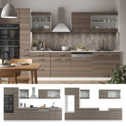 Küchenzeile "R-Line" Edelgrau/Weiß 350 Cm Mit Hochschrank, Ohne Arbeitsplatte Vicco 17 Küchenzeile "R-Line" Edelgrau/Weiß 350 Cm Mit Hochschrank, Ohne Arbeitsplatte Vicco -Vicco m4832 4838 08 ol