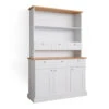 Hochschrank "Bergamo" Weiß/Eiche 120 Cm Vicco -Vicco m5027 01 ol