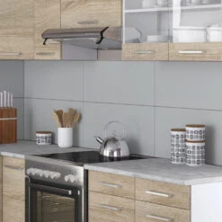 Eckküche "Rick" Sonoma/Weiß 167 X 227 Cm Mit Arbeitsplatte Vicco 13 Eckküche "Rick" Sonoma/Weiß 167 X 227 Cm Mit Arbeitsplatte Vicco -Vicco m844 05 ol