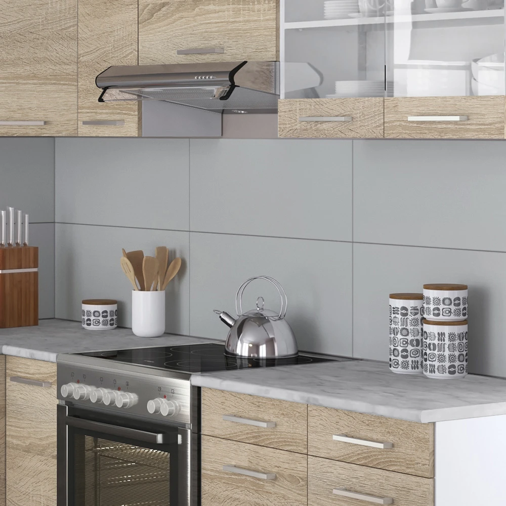 Eckküche "Rick" Sonoma/Weiß 167 X 227 Cm Mit Arbeitsplatte Vicco 7 Eckküche "Rick" Sonoma/Weiß 167 X 227 Cm Mit Arbeitsplatte Vicco – Bild 5