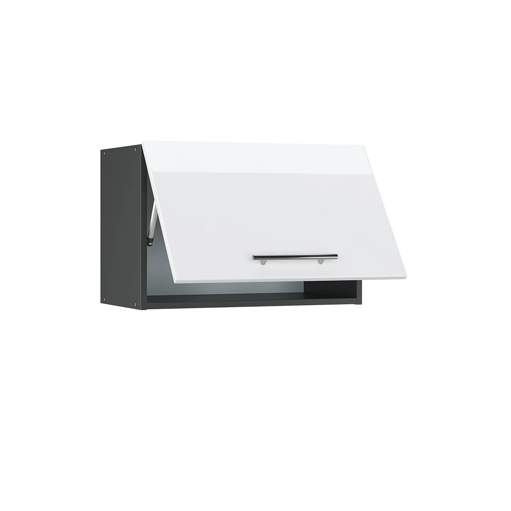 Hängeschrank "Fame-Line" Weiß Hochglanz/Anthrazit 60 Cm Flach Vicco 6 Hängeschrank "Fame-Line" Weiß Hochglanz/Anthrazit 60 Cm Flach Vicco – Bild 4