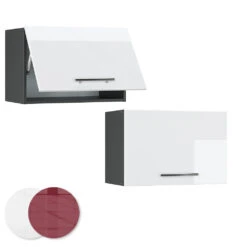 Hängeschrank "Fame-Line" Weiß Hochglanz/Anthrazit 60 Cm Flach Vicco 11 Hängeschrank "Fame-Line" Weiß Hochglanz/Anthrazit 60 Cm Flach Vicco -Vicco mf227 whgl 09 ol