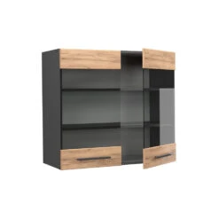 Küchenschrank Glas "Fame-Line" Goldkraft Eiche/Anthrazit 80 Cm Vicco 10 Küchenschrank Glas "Fame-Line" Goldkraft Eiche/Anthrazit 80 Cm Vicco -Vicco mf228 gk 07 ol