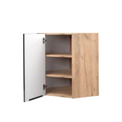 Eckhängeschrank "Fame-Line" Schwarz-Eiche Hochglanz/Goldkraft Eiche 57 Cm Vicco -Vicco mf321 dr gk s eiche 07 ol