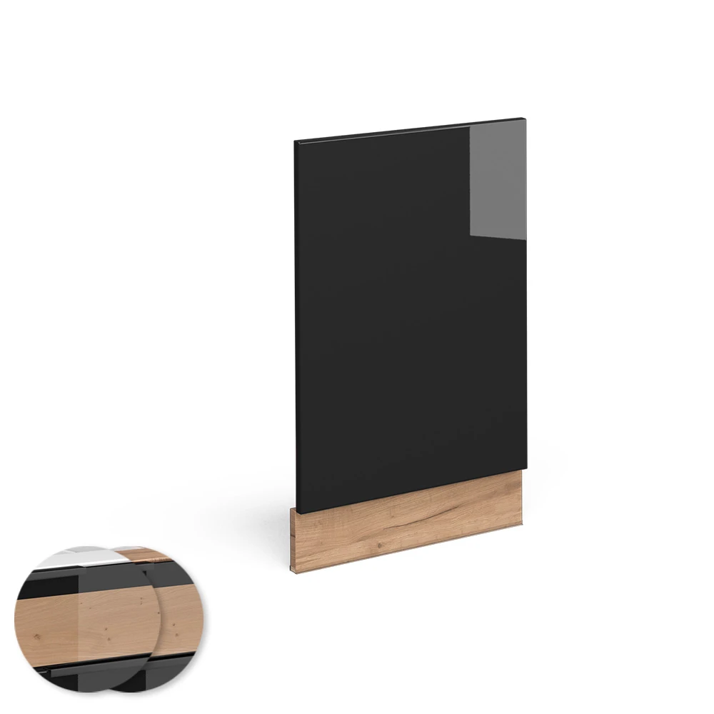 Frontblende "Fame-Line" Schwarz-Eiche Hochglanz/Goldkraft Eiche 45 Cm Ohne Arbeitsplatte Vicco 6 Frontblende "Fame-Line" Schwarz-Eiche Hochglanz/Goldkraft Eiche 45 Cm Ohne Arbeitsplatte Vicco – Bild 4