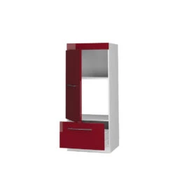 Mikrowellenschrank "Fame-Line" Bordeaux Hochglanz/Weiß 60 Cm Vicco 10 Mikrowellenschrank "Fame-Line" Bordeaux Hochglanz/Weiß 60 Cm Vicco -Vicco mf480 rbxhgl 07 ol