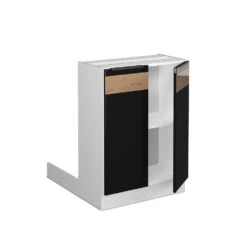 Kücheninsel "Fame-Line" Schwarz Eiche Hochglanz/Weiß 60 Cm Ohne Arbeitsplatte Vicco 10 Kücheninsel "Fame-Line" Schwarz Eiche Hochglanz/Weiß 60 Cm Ohne Arbeitsplatte Vicco -Vicco mf482 dr w s eiche 07 ol