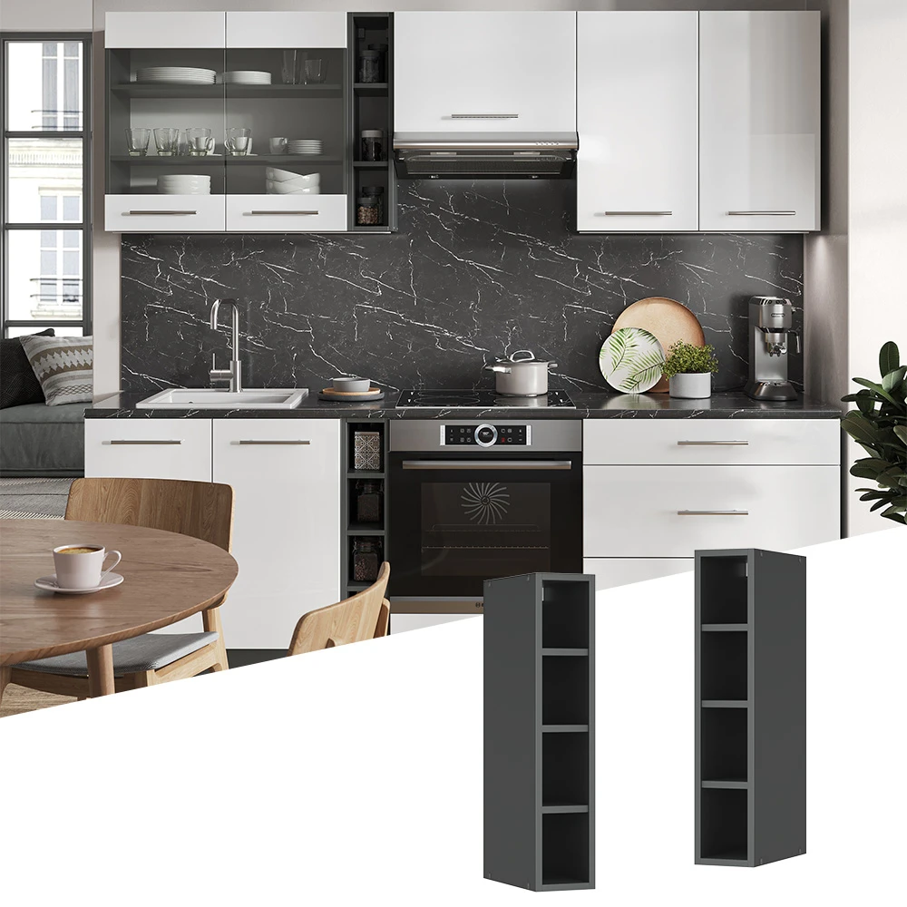 Hängeschrank "Fame-Line" Anthrazit 15 Cm Vicco 4 Hängeschrank "Fame-Line" Anthrazit 15 Cm Vicco – Bild 2