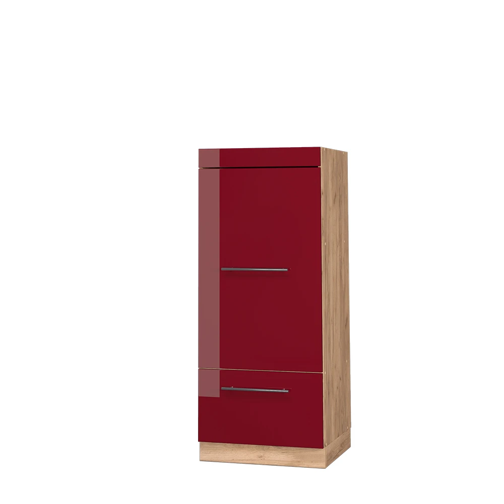 Mikrowellenschrank "Fame-Line" Bordeaux Hochglanz/Goldkraft Eiche 60 Cm Vicco 3 Mikrowellenschrank "Fame-Line" Bordeaux Hochglanz/Goldkraft Eiche 60 Cm Vicco