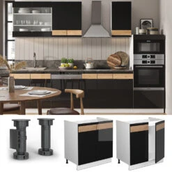 Spülenunterschrank "Fame-Line" Schwarz-Eiche Hochglanz/Weiß 80 Cm Ohne Arbeitsplatte Vicco 8 Spülenunterschrank "Fame-Line" Schwarz-Eiche Hochglanz/Weiß 80 Cm Ohne Arbeitsplatte Vicco -Vicco mf5 druck w s eiche 02 ol