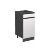 Küchenunterschrank "R-Line" Weiß/Anthrazit 40 Cm J-Shape, Ohne Arbeitsplatte Vicco -Vicco mm169 ant wjs 01 ol