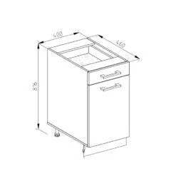 Küchenunterschrank "R-Line" Goldkraft Eiche/Anthrazit 40 Cm Ohne Arbeitsplatte Vicco 9 Küchenunterschrank "R-Line" Goldkraft Eiche/Anthrazit 40 Cm Ohne Arbeitsplatte Vicco -Vicco mm169 gk 03 ol