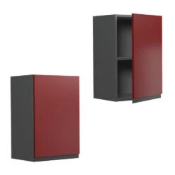 Hängeschrank "R-Line" Rot/Anthrazit 40 Cm J-Shape Vicco -Vicco mm177 ant rjs 08 ol