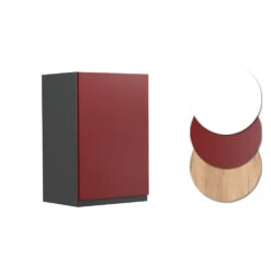 Hängeschrank "R-Line" Rot/Anthrazit 40 Cm J-Shape Vicco -Vicco mm177 ant rjs 09 ol