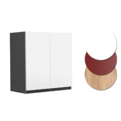 Hängeschrank "R-Line" Weiß/Anthrazit 60 Cm J-Shape Vicco -Vicco mm178 ant wjs 09 ol