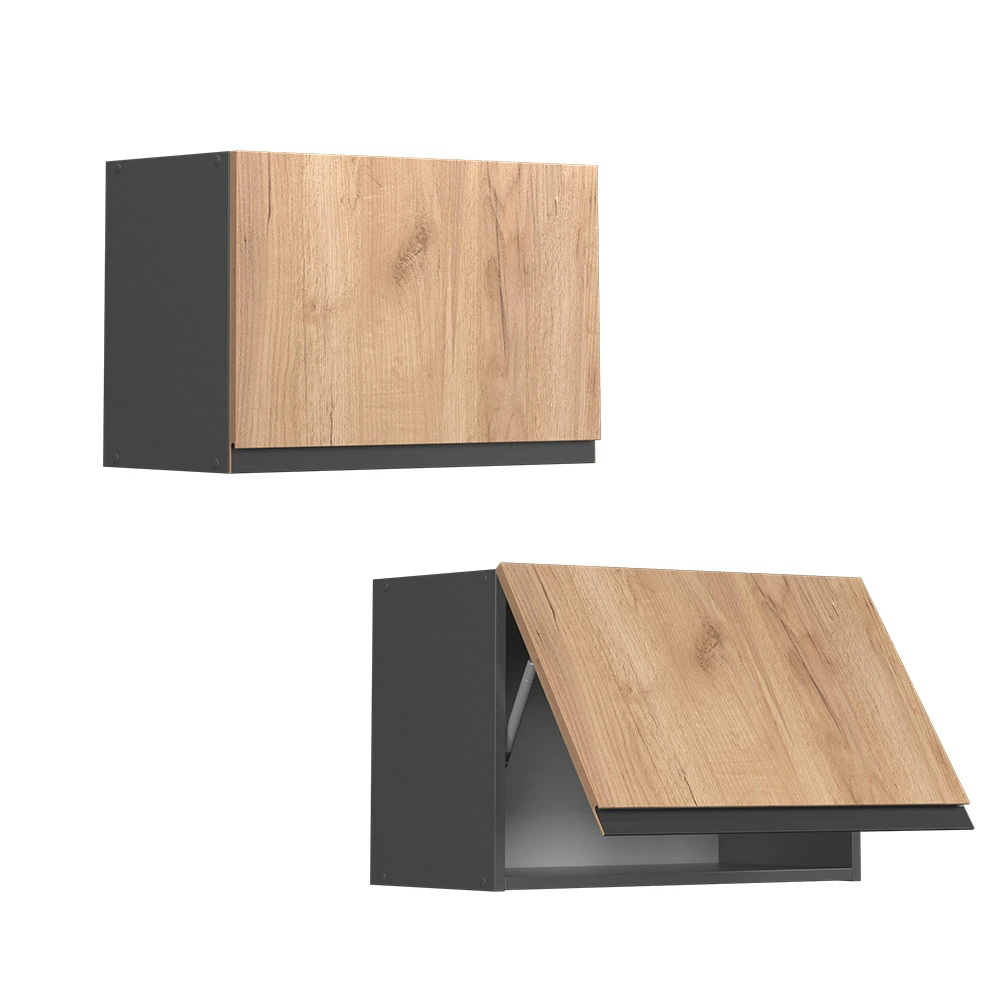 Hängeschrank "R-Line" Goldkraft Eiche/Anthrazit 60 Cm J-Shape, Flach Vicco 7 Hängeschrank "R-Line" Goldkraft Eiche/Anthrazit 60 Cm J-Shape, Flach Vicco – Bild 5