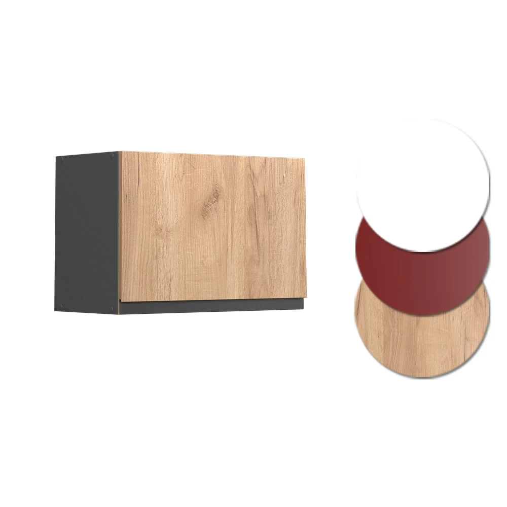 Hängeschrank "R-Line" Goldkraft Eiche/Anthrazit 60 Cm J-Shape, Flach Vicco 8 Hängeschrank "R-Line" Goldkraft Eiche/Anthrazit 60 Cm J-Shape, Flach Vicco – Bild 6