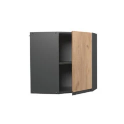 Eckhängeschrank "R-Line" Goldkraft Eiche/Anthrazit 57 Cm J-Shape Vicco 11 Eckhängeschrank "R-Line" Goldkraft Eiche/Anthrazit 57 Cm J-Shape Vicco -Vicco mm181 ant gkjs 07 ol